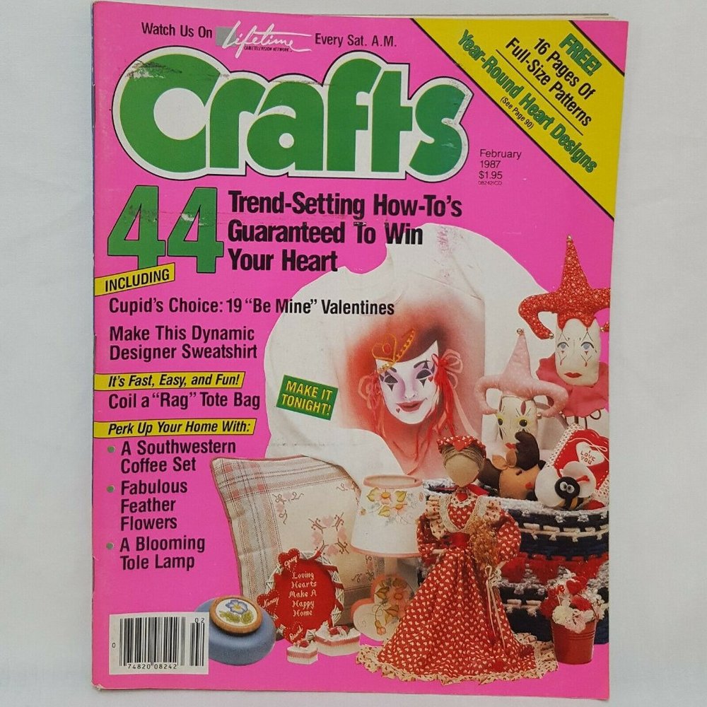 Crafts Magazine February 1987 Be Mine Valentines